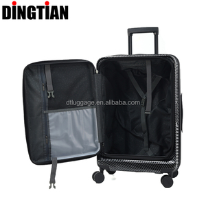 Eficiente Grande Capacidade Viagem Mala Tamanho Médio PC Hard Alumínio Frame Bagagem Molhado/Seco Separação com Folding Cup Holder