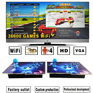 3D Pandora kutusu S812 Arcade oyunu 36800 in 1 WiFi bölünmüş iki kişi kaya Retro ev eğlence HD oyun konsolu - Product Image 2