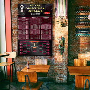 Horaire Personnalisation Qatar <span class=keywords><strong>WC</strong></span> Horaire Affiches Drapeaux Suspendus Drapeaux Muraux Sports Club bar Night Layout Flag - Product Image 4