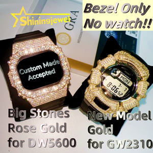 NOUVEAU Big Diamonds DW5600 GW2310 Collection de lunette de montre Buss Down Watch Case Custom Made Buss Down Watch Case Iced Out Band Hip Hop - Product Image 3