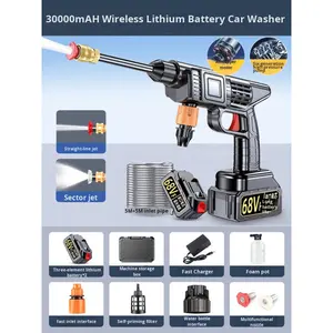 Lave-auto manuel sans fil à haute pression avec batterie au lithium pistolet à eau à usage domestique pour pare-soleil déflecteurs de vent et d'insectes lavage de <span class=keywords><strong>voiture</strong></span> - Product Image 6