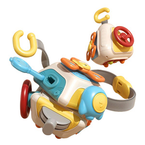 Jouet sensoriel rotatif à six faces en plastique, cube musical éducatif pour bébé, jouet d'attraction de balles - Product Image 6