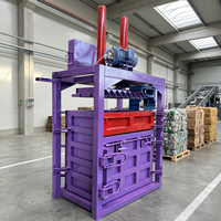 Presse à balles hydraulique verticale pour papier, paille et plastique, recyclable