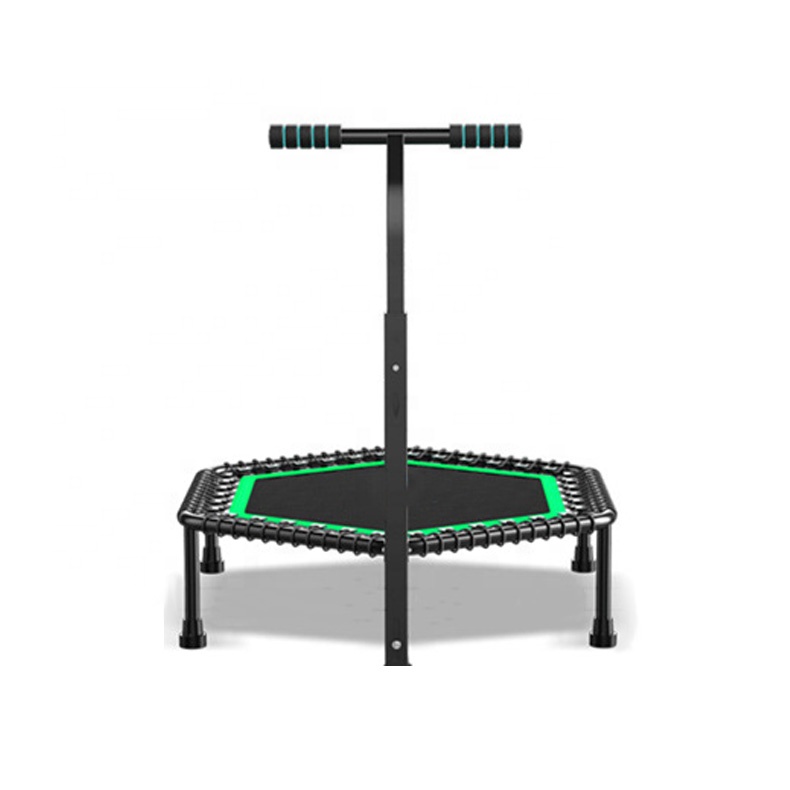 Коммерческое домашнее оборудование для фитнеса, оборудование для прыжков, шестигранный, с логотипом под заказ, батут с ручкой