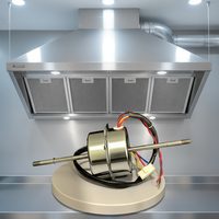 Moteur de ventilateur d'extraction de cuisine 220V 50Hz antidéflagrant à condensateur en cuivre pour hotte aspirante