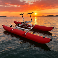 Bateaux à pédales gonflables flottants de 9,8 pieds, stables et faciles à utiliser, vente en gros pour lacs, rivières, mers et centres de villégiature