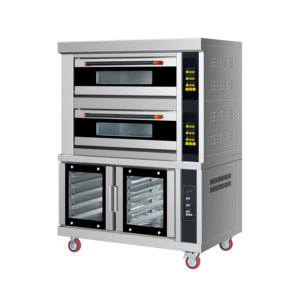 Forno Elettrico Commerciale a Due Piani con Quattro Vassoi e Controllo Digitale in Acciaio Inox per Panetterie, Caffetterie e Produzione di Pane e <span class=keywords><strong>Pasticceria</strong></span> - Product Image 2