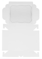 Boîte à emporter de gâteau rectangulaire transparente Macaron Cookie cuisson estampage pour Amazon carte blanche pour emballage de pâtisserie alimentaire