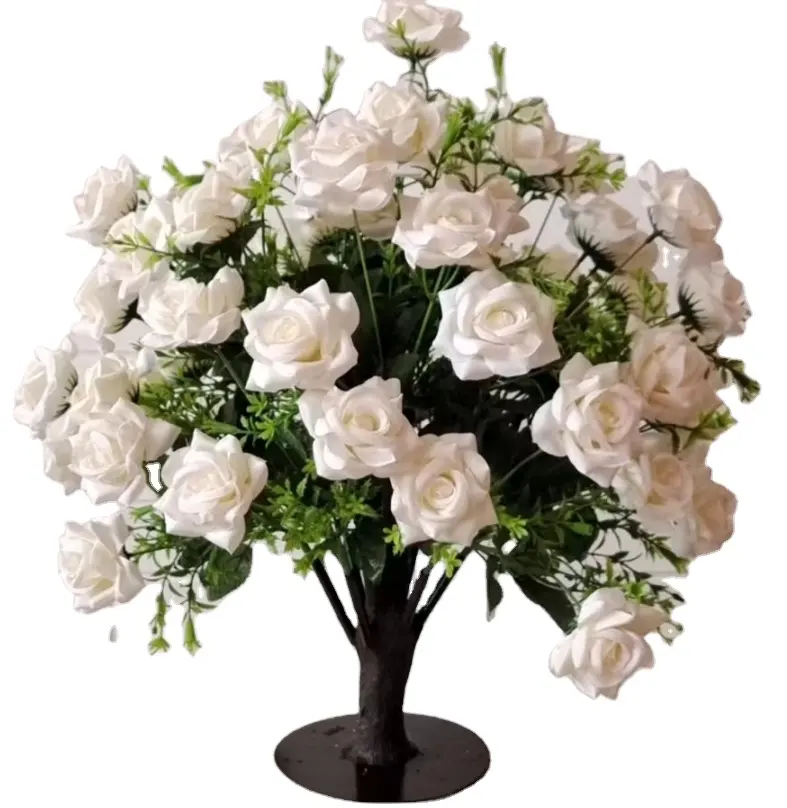 Walmart Hot sell Artificial Rose Table Tree For Wedding Decoration Table Centerpiece