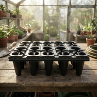 Plateau de semis pour fraises X16, en plastique écologique, épais, durable, 24 cellules, PS, pour la propagation des graines, jardin, fruits, forêt, pépinière profonde