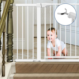 Barrière de <span class=keywords><strong>sécurité</strong></span> en acier pour bébé avec barrière multifonctionnelle pour la cuisine et les toilettes, <span class=keywords><strong>sécurité</strong></span> <span class=keywords><strong>enfant</strong></span>, nouveau design - Product Image 3