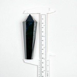 Atacado Natural Black Obsidian Crystal <span class=keywords><strong>Wand</strong></span> com Stand Healing Crystal Point Black Obsidian <span class=keywords><strong>Wand</strong></span> para Energy Healing - Product Image 6