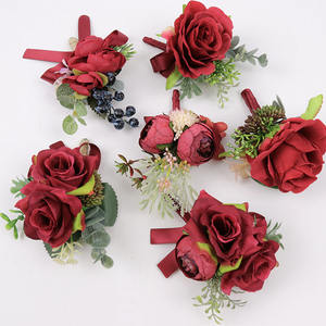 Broches de Flores Artificiales para Novia, Damas de Honor y Novios, Decoración para Bodas, Fiestas de Graduación, Corsage de Muñeca - Product Image 6