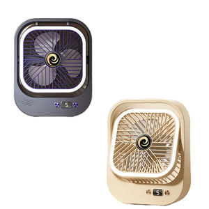 Ventilador Portátil Recarregável 2025, Ventilador de Mesa com Suporte, Ventilador Mini de Bolso com Luz Noturna para Dormitório - Product Image 1