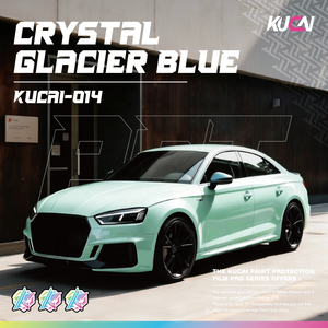 Nouveau film de protection de carrosserie de voiture en PET anti-rayures, changeant de couleur, résistant aux UV, avec finition super brillante, bleu <span class=keywords><strong>glacier</strong></span> cristallin - Product Image 1