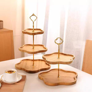 Многослойная тарелка для фруктовых конфет для дома, для гостиной, журнальный столик, трехслойная тарелка для закусок, подносы для хранения послеобеденного чая - Product Image 4