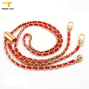 PU Leather Cross-Body Handbag Strap Luxury <strong>Mobile</strong> <strong>Phone</strong> <strong>Bag</strong> <strong>Shoulder</strong> Lanyard Metal Chain Replacement DIY <strong>Bags</strong> Handles Straps - Product Image 5