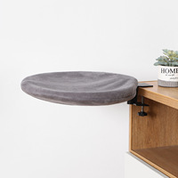 Lit de bureau amovible pour chat Lit de bureau rond robuste pour chat Hamac de bureau pour chat
