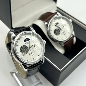 Orologi Meccanici di Lusso Personalizzati con Movimento Visibile, Fasi Lunari, Automatici, per Uomo, Idea Regalo - Product Image 4