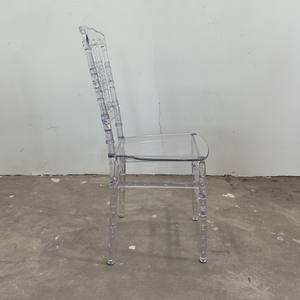 Vente chaude une pièce en résine transparente chaise napoléon chaise chiavari chaise de mariage en résine de cristal - Product Image 2