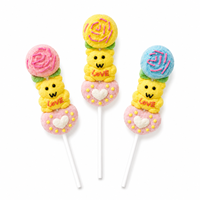 Caramelos de Algodón Suave Coloridos en Forma de Oso con Flores, Dulces Personalizados en Caja, Venta al por Mayor de Fábrica BRC