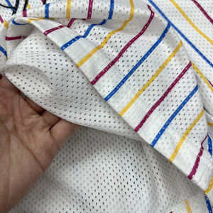 Short de sport d'été de créateur Fabricant de short de basket rayé personnalisé Short de basket-ball Baggy Mesh Nylon Short de course pour hommes - Product Image 6