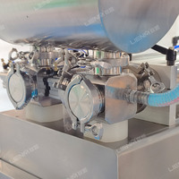 Machine de remplissage horizontale semi-automatique de haute précision en acier inoxydable pour bouteilles de shampoing, d'huile, de savon liquide et de détergent