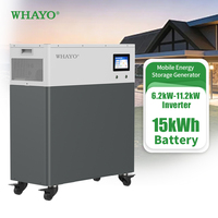Système de batterie et onduleur solaire hybride tout-en-un Whayo 6,5 kW 8,2 kW 11,2 kW avec stockage LiFePO4 de 15 kWh 16 kWh