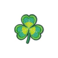 Nuevo Parche Bordado Termoadhesivo de Trébol Verde Irlandés de Dibujos Animados, de Poliéster y Algodón, Accesorios de Bordado Computarizado en Stock