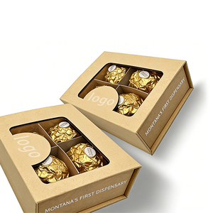 Christmas <strong>Halloween</strong> <strong>Chocolate</strong> Praline Covered Strawberry Boxes Weddding Birthday Cardboard Magnetic Box Packaing for <strong>Chocolate</strong> - Product Image 6