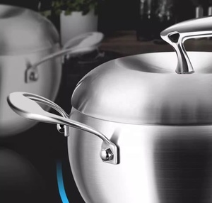 Thép Không Gỉ Của Apple Hình Dạng Cổ Nồi Hộ Gia Đình Dày Canh Nồi Cho Cảm Ứng Nồi Nhà Bếp Nồi Soong Đồ Nấu Nướng - Product Image 5