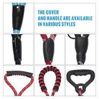 Laisse pour chien personnalisée avec logo, réfléchissante, robuste, résistante, en nylon imperméable, avec poignée rembourrée