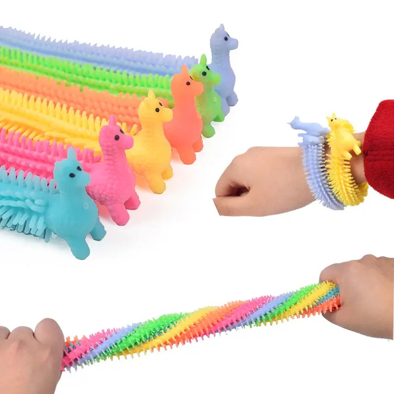 Amazon Hot sale Stretchy Strings Noodles Fidget Toys Squishy Unicorn Sensory Stress Relief Toy ADHD ADD OCD Autism Toy