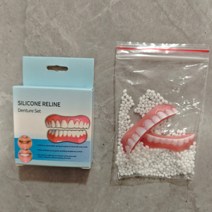 Prothèses dentaires supérieures et inférieures, couvre-dents, sourire parfait, placages, ajustement confortable, pâte dentaire flexible, appareils dentaires <span class=keywords><strong>pour</strong></span> double rangée de dents - Product Image 5