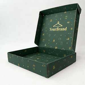 Boîte d'expédition pour vêtements, emballage personnalisé, boîte en carton ondulé E Flute découpée sur mesure, fabricant sur mesure - Product Image 1