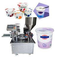 Machine automatique de remplissage et de scellage de gobelets – Prix compétitif – Ligne de remplissage et d'emballage rotative de liquides à vendre