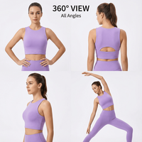 Top Deportivo Corto para Mujer, Diseño con Espalda Descubierta, Corte Ajustado, Ideal para Yoga, Tenis, Gimnasio y Baile