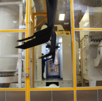 Systèmes manuels automatiques de ligne de peinture de revêtement en poudre Prétraitement par pulvérisation d'immersion DTG avec moteur d'étuve de séchage de durcissement comme composant central