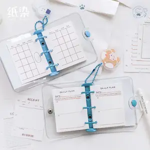 personal design cute paper mini insert 3-hole icon checklist 3 ring bound diary refill planner