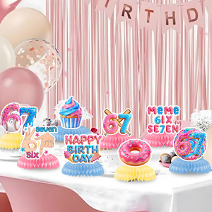67 Theme Party <b>Decorations</b> Table <b>Decoration</b> Set Digital Printing <b>Birthday</b> Venue Setup Props Easy Assemble - Product Image 2