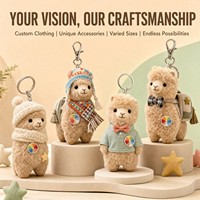 Fabricant de porte-clés mascotte en peluche Alpaca Roue de la Fortune personnalisée OEM ODM, personnage original, marchandise de marque, cadeau promotionnel pour casino