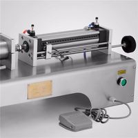 Machine de remplissage semi-automatique électrique à tête unique pour pulpe de fruits avec pistolet (Doseur de sauce avec gâchette manuelle, machine à pâtisserie)