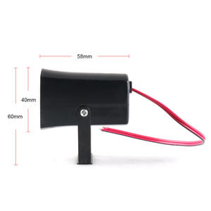 Mini avertisseur sonore de recul noir 12V pour modification automobile avec alarme sonore, aide au recul du véhicule - Product Image 5