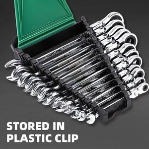 Bộ cờ lê ratchet bằng thép carbon tự chế, có thể điều chỉnh, mạ crôm, kết hợp đầu nối, có thể tùy chỉnh OEM, lực siết tùy biến - Product Image 1