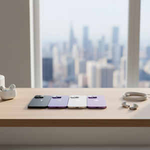 Cover Posteriore per Apple iPhone 14 Pro Max in Nero, Viola, Bianco, Oro e Viola Mauve - Product Image 3