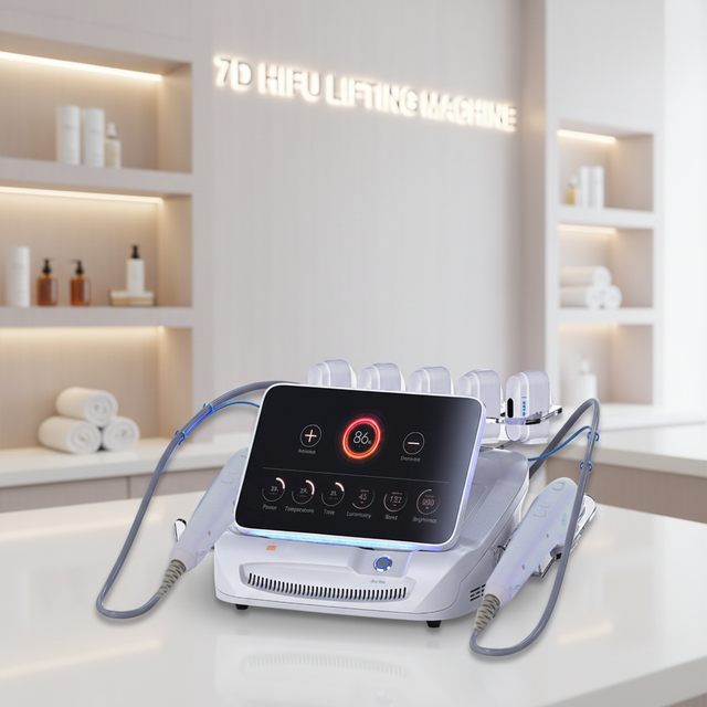 2026 Trend Anti-aging Facial Neck Lifting Tightening Wrinkle Removal 7D Hifu Machine Face Clean Brush 22d Hifu Machine Lifting