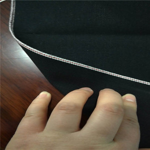 Tissu sergé ignifuge en <span class=keywords><strong>denim</strong></span> <span class=keywords><strong>japonais</strong></span> <span class=keywords><strong>selvedge</strong></span> lourd 14 oz 100 % coton noir pour textile de maison - Product Image 3