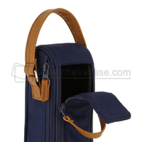 Sac de rangement pour boules de pétanque en nylon rembourré durable avec poignée en cuir