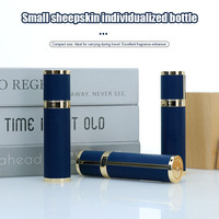 Botol Parfum Kulit 10ml, Atomizer Isi Ulang, Botol Semprot Perjalanan, Isi dari Bawah, Botol Parfum Mini, Logo Kustom OEM