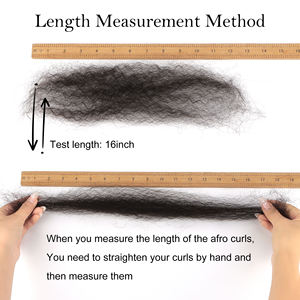 Productos para el cabello Afro de Orientfashion 100% cabello humano Remy 50g rizado humano Afro | Afro Kinky Hair Bulk para torcer rastas - Product Image 5